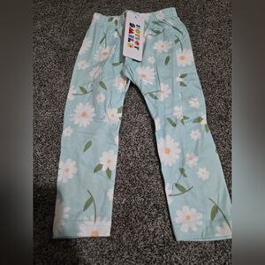 Dot Dot Smile Light Blue Floral Leggings
